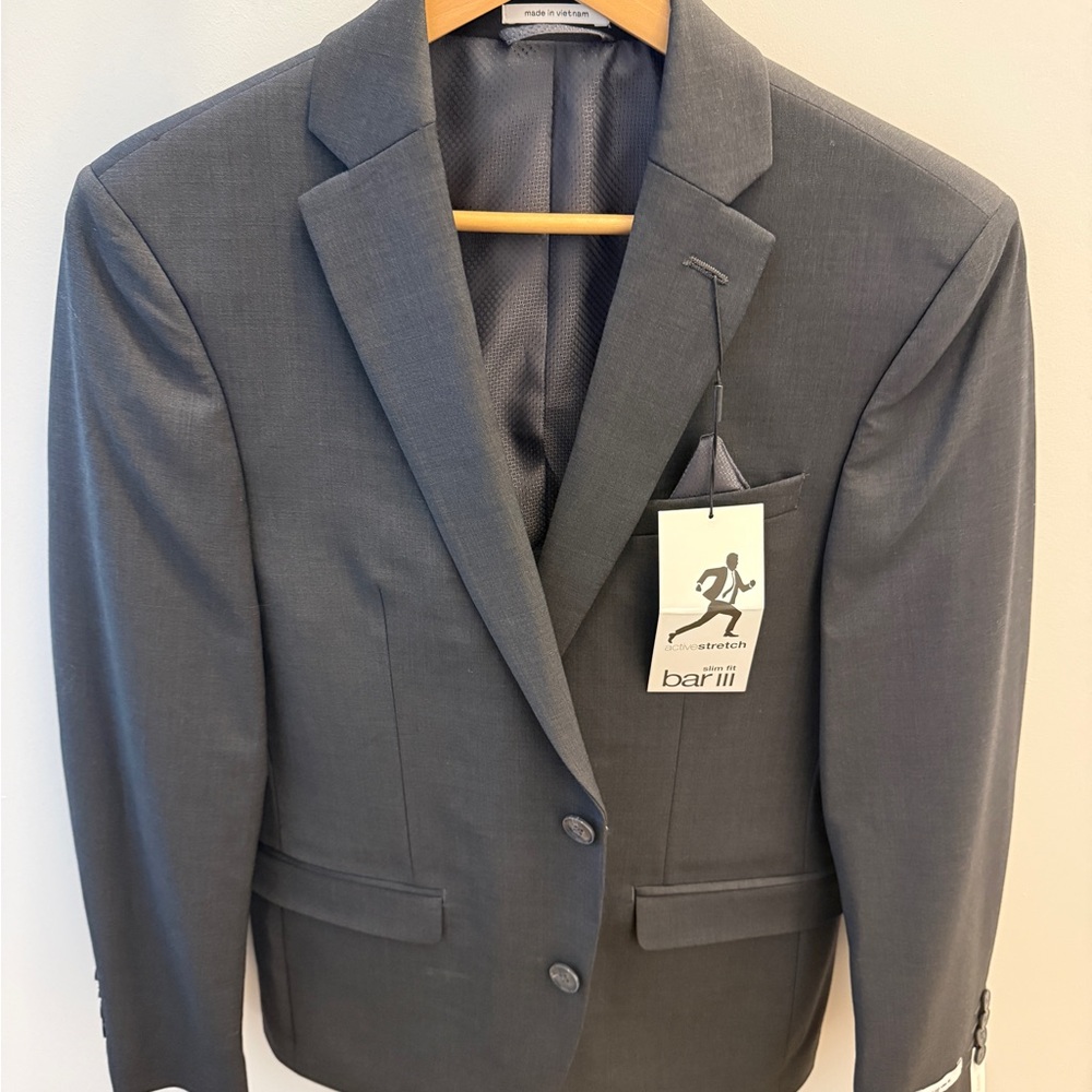 Bar III Men's Dark Gray Sport Coat
